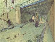 Vincent Van Gogh The Railway Bridge over Avenue Montmajour,Arles (nn04) Spain oil painting artist